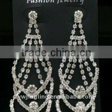 trendy wedding crystal earrings