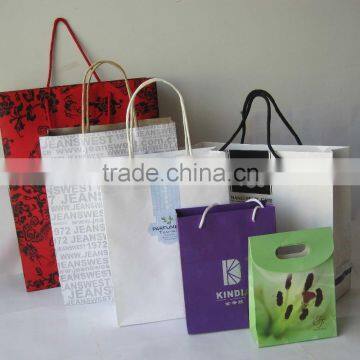 gift bright paper purple bag