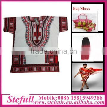Stefull african wax print high quality 100% cotton african cotton gown