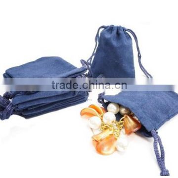 Wholesale Blue Pouches with Drawstring for Jewelry Gift Bags