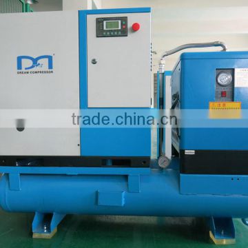 Argentina 11KW industrial silent electric screw air Compressor with air dryer