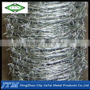 (17 years factory)Cheap hot dipped/electro galvanized Double twist Barbed wire fencing