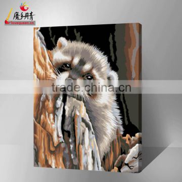 The best handmade beautiful gifts DIY oil painting by number of house painting from factory Love Queen