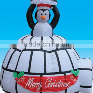 Inflatable Christmas penguin