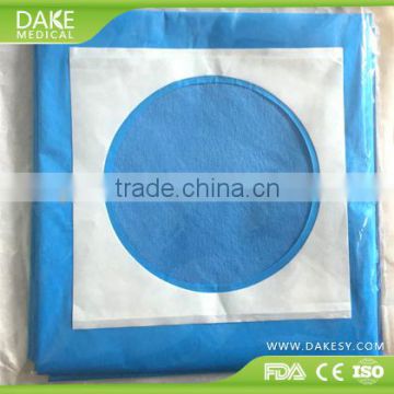 Disposable drape with one hole