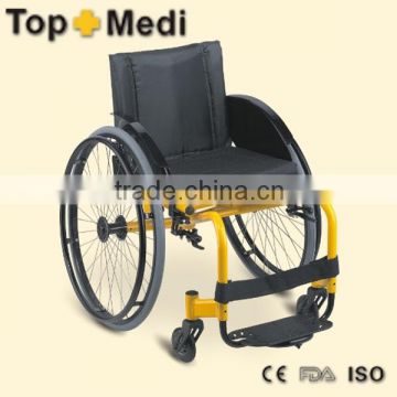 2015 New Rehabilitation Product Cheap Simple Manual Adjustable Armrest And Drop Back Handle Leisure Wheelchair