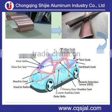5754 3105 coated Aluminium strip for PVC/TPE/ABS/EPDM attaching