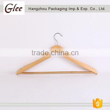 wholesale natural color cheap wood clothes hangers