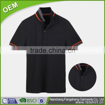 Sport short sleeve uniform double mercerized cotton polo shirt