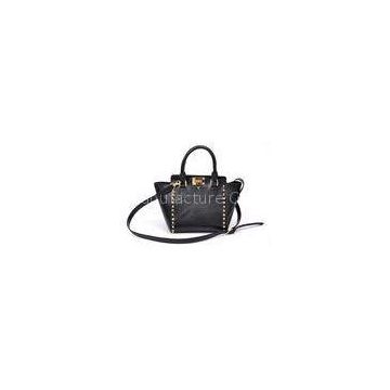 Black Trapaze Bag Womens Leather Tote Bags with Signature Hardware