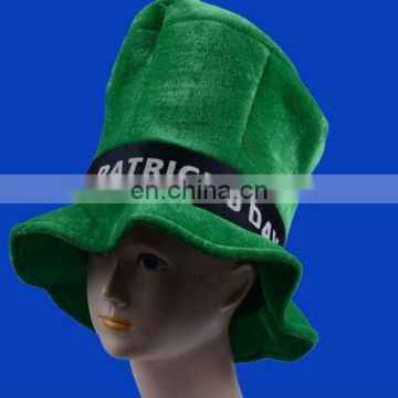 Furry Green St Patricks Day Horns Hat