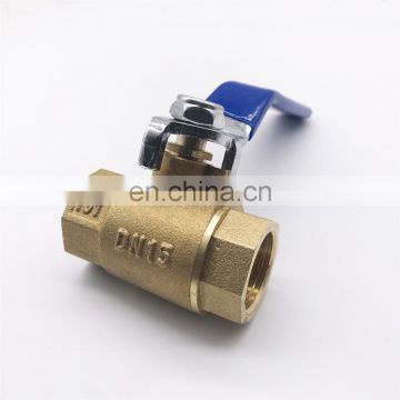 High Quality 1.5 Time Test Pressure Brass Reduce Port Full Port Ball Valve With Handle