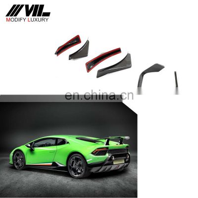 Modify Luxury Carbon Fiber Rear Bumper canard Vents for Lamborghini Huracan  Performante Coupe 2-Door 17-19