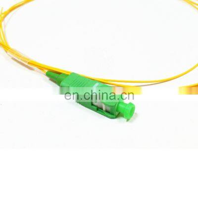 SC UPC APC Single mode 0.9mm FTTH Fiber Optic Pigtail 1.5 meters upc apc sc g657a2 pigtail