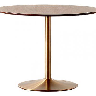 Odyssey brass  wood dining table