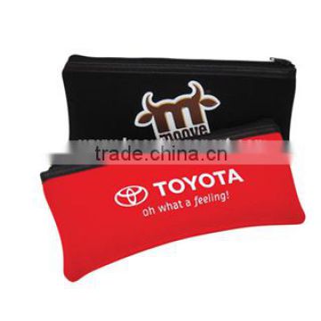 Dongguan promotional christmas gifts, !neoprene pencil case with simple pattern