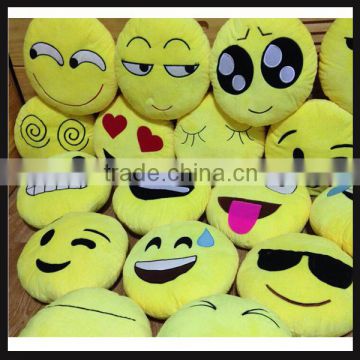 soft cute cushion emoji plush stuffed toy with various size