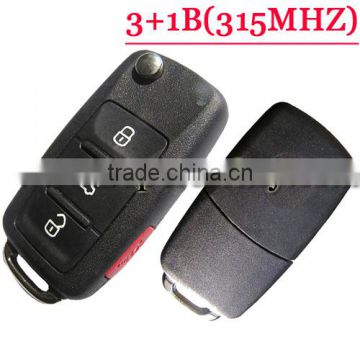 Best quality 3+1 Button Flip Key 315MHZ For VW Toureg