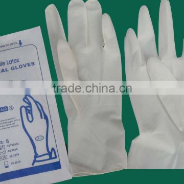 Latex surgical medical gloves
