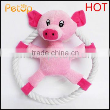 Stocked Cotton Rope Dog Frisbee Toy