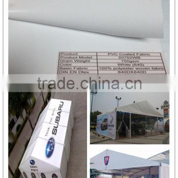 750 gsm PVC Coated Tarpaulin Fabric,Outdoor Auto Show Tent 20752WB