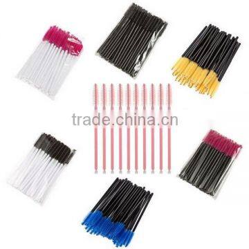 Hot Selling 100 PCS Disposable One-Off Eyelash Mini Brush Mascara Wands Applicator make up brush