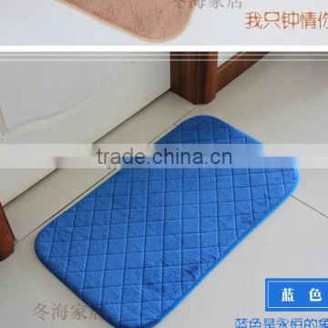 coral fleece bathroom mat floor mat with anti-slip base