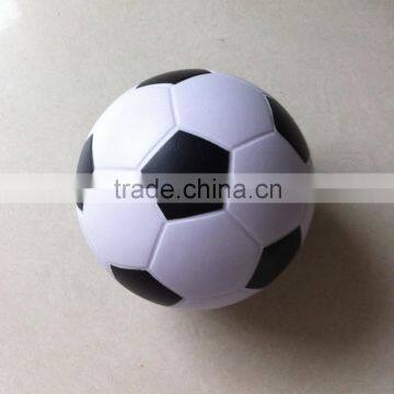 9cm black and white pu foam soccer ball