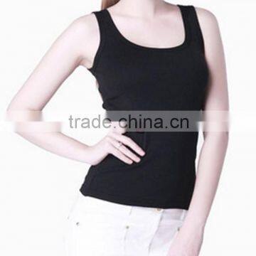 2015 Ladies cotton daily vest with quick dry and moisture transfer function