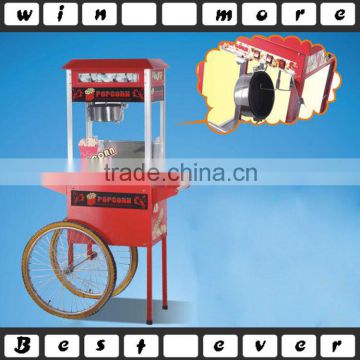 CE certification popcorn machine with cart for sale