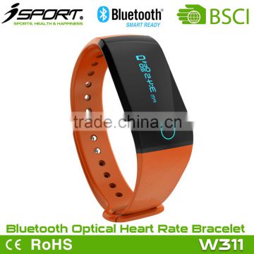Different Colors OLED Smart Fitness Band Bluetooth Optical Heart Rate Monitor