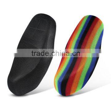 OEM Customized colorful disposable elastic mesh motorcycle seat cover 3D