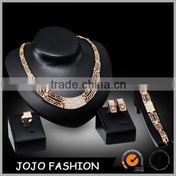 Africa Pendant New 18K Real Gold Plated Women Fashion African Style Necklace Jewelry Set