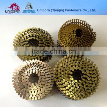 Polish/Galvanized/Painting 15 Degree Wire Coil Nails