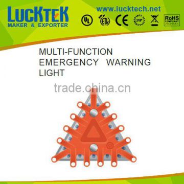 multi-function emergency triangle car warning light