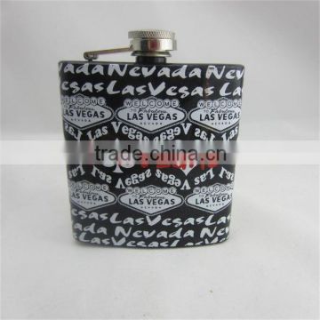 lovely water-transfer printing hip flask