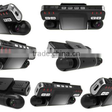 DUAL CAMERA with back rearview camera car DVR with 1080P / 30fps SP-811