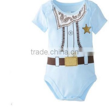 Cute cotton babychildren's pajamas sleeping printed lovely animals clothes/organic baby clothing China factory
