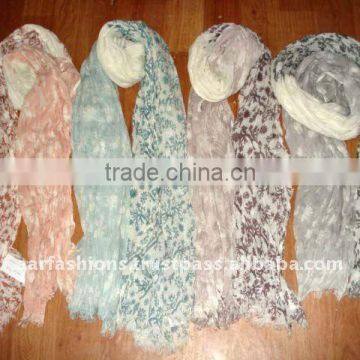 100% cotton printed scarfs