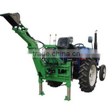 China CE towable backhoe for sale small garden tractor loader backhoe