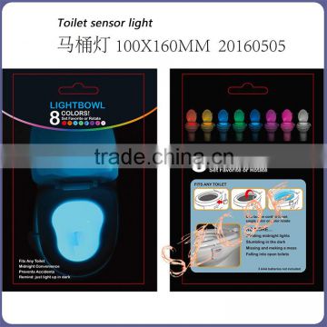 Universal Flash Light Luminous Selfie illumibowl toilet night sensor sign light LED toilet light