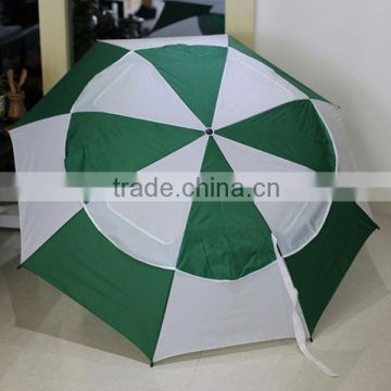2 colors double canopy vents advertising umbrella