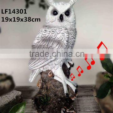Owl statues sensor new products 2016