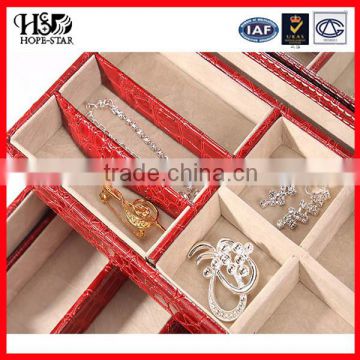 2015 Hot selling custom leather jewelry ring box