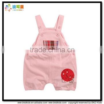 BKD plain cotton baby overalls pant
