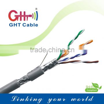 W LAN cable SFTP Cat5e double sheilded CCA 0.51mm for office cabling