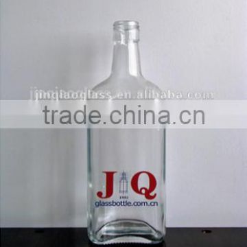 700ml flat high quality glass spirit bottle wholesale