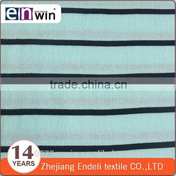 Golf shirt 100% cotton color-stripes single jersey fabric