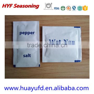 Iodized Salt and Pepper Packets
