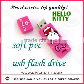 kitty soft pvc usb stick for promotion use